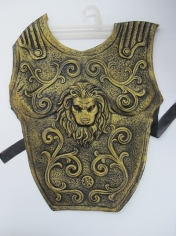 Roman Chest Plate Latex Gold - Mens Costume